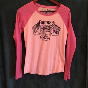 Bulldog Lucky Brand long sleeve tee shirt